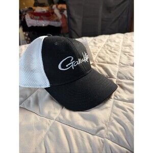 Gamakatsu Black White Trucker Hat Snapback Mesh Fishing Cap One Size NWT